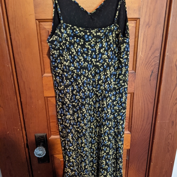 Vintage 90's Ditzy Bias Slip Dress - Picture 2 of 4